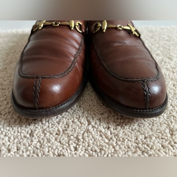 Mezlan Horsebit Brown Leather Loafers Sz 10W - Picture 6 of 12